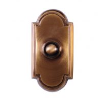 "Davenport" Antique Brass Bell Push 