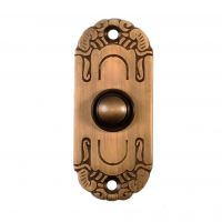 Antique Bronze Art Nouveau inspired Bell push plate