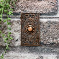 Rectangle antique copper door buzzer