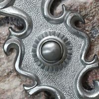 “Carraway Court” Satin Chrome Ornate Bell Push “Carraway Court” Satin Chrome Ornate Bell Push