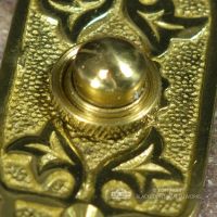 "Adie Amus" Polished Brass Antique Gothic Bell Push  "Adie Amus" Polished Brass Antique Gothic Bell Push