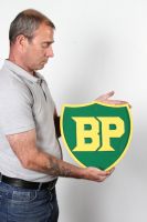 BP enamelled Badge