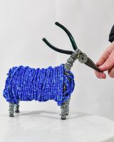 Scale image of recycled metal art sculpture