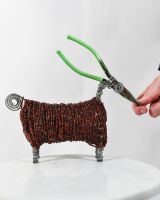 Scale image of scrap metal art sculpture