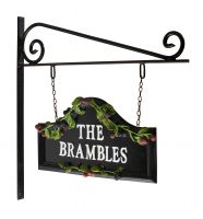 Arched House sign Mounted on to Wall Bracket Arched House sign Mounted on to Wall Bracket