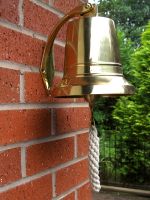 6" Brass Bell with Rope Lanyard