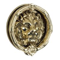 "Sandringham" Polished Brass Lion Knocker