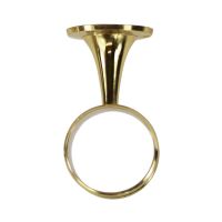 Large Brass Ring Curtain Bracket
