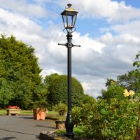 Antique Brass Dorchester Lamp Post & Lantern Set 3.25m