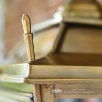 Brass Dorchester lantern - corner finial Brass Dorchester lantern - corner finial