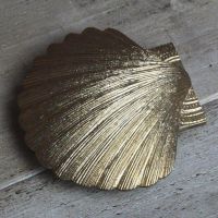 Shell Door Knocker Created Out of Brass