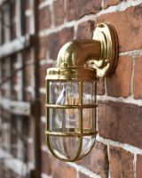 Brass Wall light in Situ 