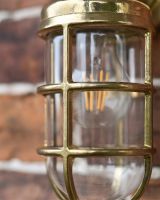 Close up of Brass Wall Light 