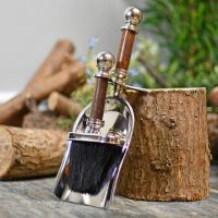 “Brickhill House” Bright Chrome Brush & Pan Set 