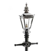 Harrogate Bright Chrome Lamp Post 2.25m