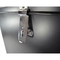 Close-up of the Bright Chrome Clasp on the "Billingsgate" Large Secure Parcel Box Close-up of the Bright Chrome Clasp on the "Billingsgate" Large Secure Parcel Box