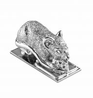 Bright Chrome Dormouse Door Knocker