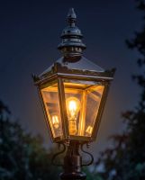Bright Chrome Harrogate Lantern 54cm Digital Illustration At Night Bright Chrome Harrogate Lantern 54cm Digital Illustration At Night