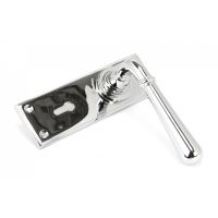 "Emerson" Bright Chrome Lever Handle Set With Keyhole