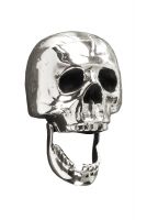 Bright Chrome Skull Door Knocker