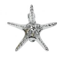Bright Chrome Star Fish Door Knocker