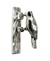Bright Chrome Woodpecker Door Knocker