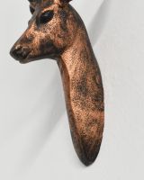 Aluminium Antelope Bust Mounted On The Wall In The Home