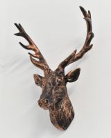 Bronze & Copper Cast Aluminium Elk Wall Bust Bronze & Copper Cast Aluminium Elk Wall Bust