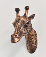 Cast Aluminium Giraffe Head Bust Cast Aluminium Giraffe Head Bust