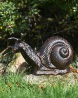 Bronze and Copper Snail from the side