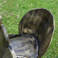 Peacock Sculpture with Open Tail Finished in a Bronze Finish Peacock Sculpture with Open Tail Finished in a Bronze Finish
