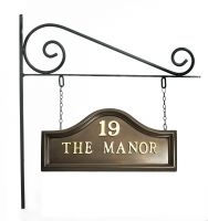 Bronze Plain Double Sided House Name Sign Bronze Plain Double Sided House Name Sign