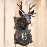 Stag House Number Plaque - Number Sold Separately
