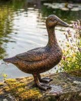 Bronze Standing Duck Sculpture Digital Illustration Bronze Standing Duck Sculpture Digital Illustration