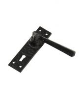 "Brookston Square" Cast Iron Lever Handle in a Black Finish "Brookston Square" Cast Iron Lever Handle in a Black Finish
