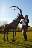 East African “Sable Antelope” Sculpture 