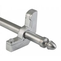 Stair Rods With Acorn Finials in Brushed Chrome Stair Rods With Acorn Finials in Brushed Chrome