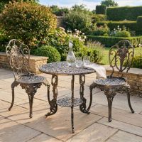 Brushed Gold "Rosebud" Table & Chair Set digital illustration dressed table Brushed Gold "Rosebud" Table & Chair Set digital illustration dressed table