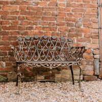 Brushed Gold "Chorley" Daisy Bench Brushed Gold "Chorley" Daisy Bench