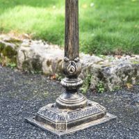 Close-Up of Stand for Brushed Gold "Huntingdon" Victorian Post Box