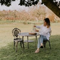 Wentworth Brushed Gold Dining Set 