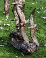 Close up of sculpture base