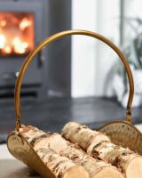 Close-Up of Buckley Log Basket or Log Holder