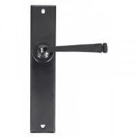 Large Lever Handle Set Finished In Black Large Lever Handle Set Finished In Black
