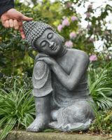 Scale image of sitting buddha garden sculpture Scale image of sitting buddha garden sculpture
