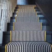 Midnight Black "Cambridge" Stair Rods In Situ Midnight Black "Cambridge" Stair Rods In Situ