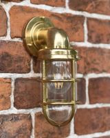 Brass Wall light in Situ 