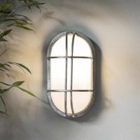 Galvanised Steel Bulk Head Wall Light Galvanised Steel Bulk Head Wall Light