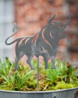 Bull Artistic Plant Pot Spike - Set of Two
