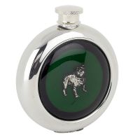 Whiskey Flask With Bulldog Dog Design